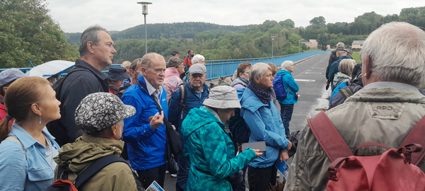Gruppenbild des WGE-Wandertages auf der Talsperre Bad-Gottleuba am 13.09.2026