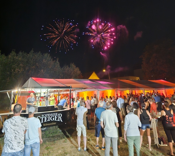 Feuerwerk zum 70. Jubiläum der WGE
